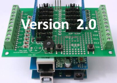 Vielseitiges I/O-Shield-Board 2.0 für (fast) alle Arduinos