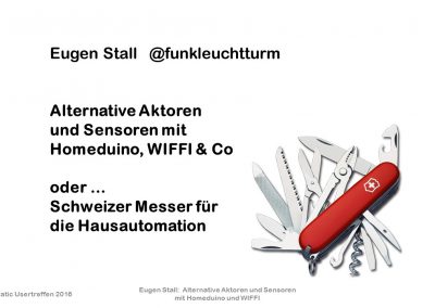 Homematic User-Treffen 2016: Alternative Aktoren und Sensoren mit Homeduino, WIFFI & Co.
