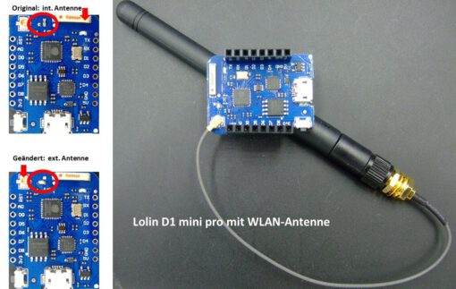ESP8266 Modul mit verbesserter WLAN-Reichweite – Bild 2