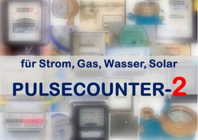 PULSECOUNTER-2 … komfortabel Verbräuche von Strom, Wasser, Gas und Solar messen